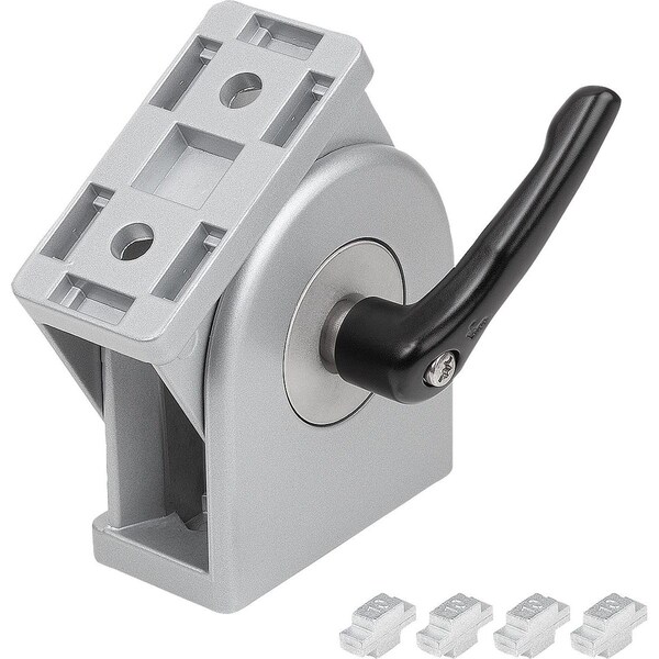 Joint Block With Adjustable Handle 80X40X100, Form:D Zinc, Type I, Comp:Zinc, Comp:Black, Bn=8